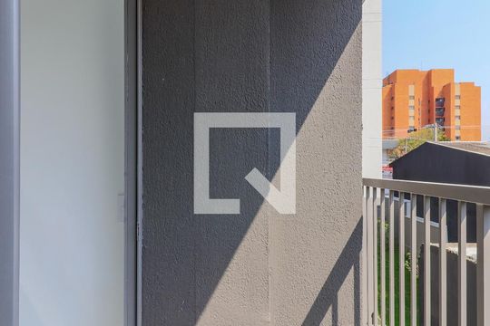Varanda da Sala de apartamento à venda com 1 quarto, 19m² em Santo Amaro, São Paulo