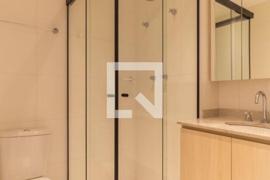 Banheiro de apartamento para alugar com 1 quarto, 22m² em Vila Mariana, São Paulo