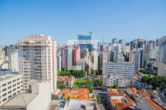 Vista da Área de Serviço de kitnet/studio para alugar com 1 quarto, 32m² em Consolação, São Paulo