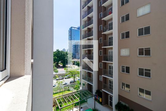 Suíte - Vista de apartamento para alugar com 1 quarto, 31m² em Jardim Caravelas, São Paulo