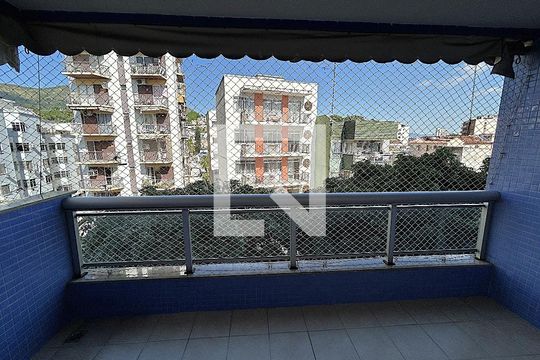 Varanda da sala de apartamento à venda com 2 quartos, 85m² em Méier, Rio de Janeiro