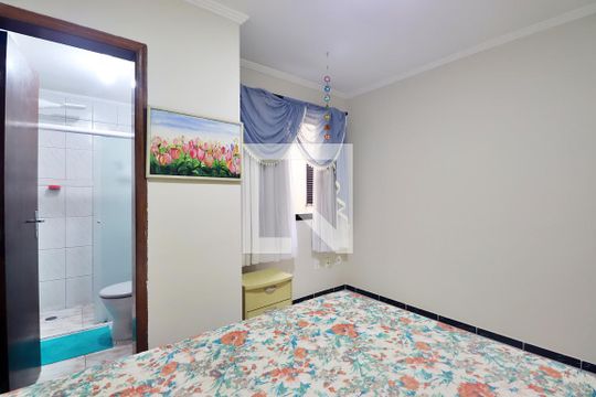 Suíte - Quarto 1 de apartamento à venda com 2 quartos, 62m² em Jardim das Maravilhas, Santo André