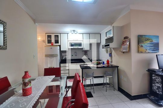 Cozinha de apartamento à venda com 2 quartos, 62m² em Jardim das Maravilhas, Santo André