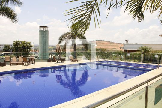 Área comum - Piscina de apartamento para alugar com 2 quartos, 55m² em Chacaras Reunidas Santa Terezinha, Contagem