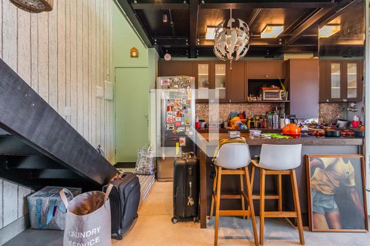 Cozinha de apartamento à venda com 1 quarto, 161m² em Sumaré, São Paulo