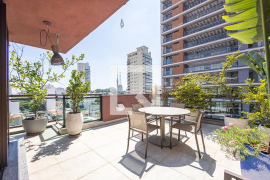Varanda da Sala de apartamento à venda com 1 quarto, 161m² em Sumaré, São Paulo