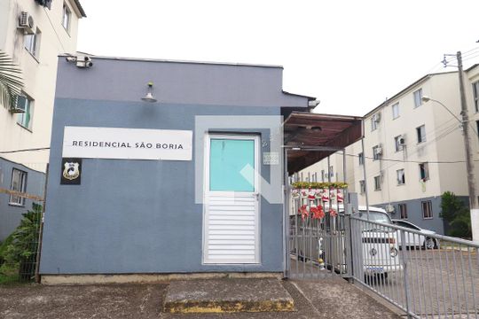 Fachada e portaria de apartamento à venda com 2 quartos, 45m² em Campina, São Leopoldo