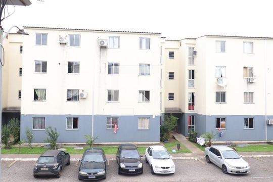 Vista da sala de apartamento à venda com 2 quartos, 45m² em Campina, São Leopoldo