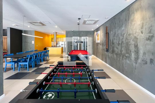 Área comum - Sala de Jogos de kitnet/studio para alugar com 1 quarto, 23m² em Vila Olímpia, São Paulo