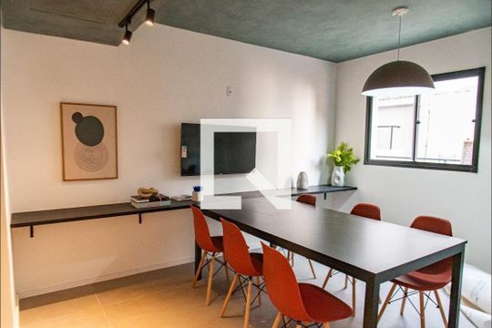 Área comum - Coworking  de apartamento para alugar com 1 quarto, 24m² em Sé, São Paulo
