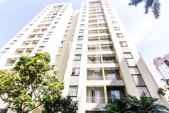 Fachada do bloco de apartamento à venda com 2 quartos, 55m² em Jardim Monte Alegre, São Paulo