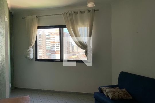 Sala  de apartamento para alugar com 1 quarto, 50m² em Guilhermina, Praia Grande