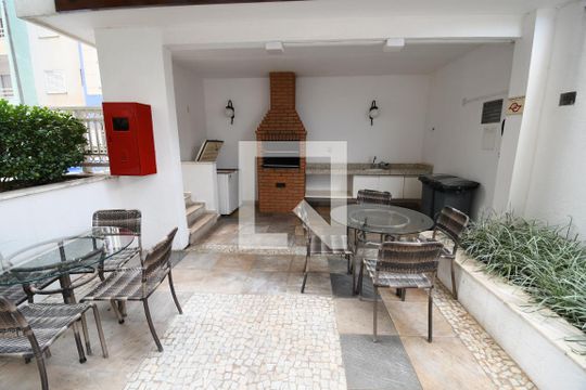 Área comum - Churrasqueira de apartamento para alugar com 2 quartos, 63m² em Mansões Santo Antônio, Campinas