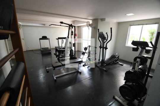 Área comum - Academia de apartamento para alugar com 2 quartos, 63m² em Mansões Santo Antônio, Campinas