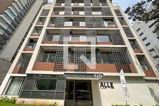 Fachada de apartamento para alugar com 1 quarto, 24m² em Brooklin, São Paulo