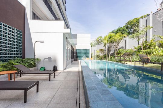 Area comum de kitnet/studio para alugar com 1 quarto, 23m² em Paraíso, São Paulo