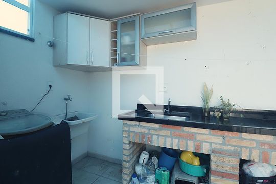 Área de Serviço de apartamento à venda com 2 quartos, 100m² em Jardim Santo Antônio, Santo André