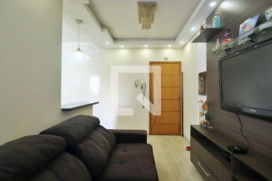 Sala de apartamento à venda com 2 quartos, 100m² em Jardim Santo Antônio, Santo André