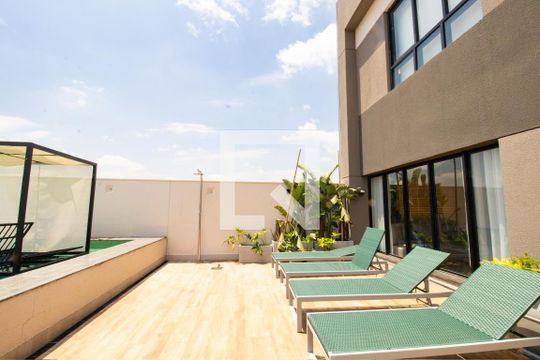 Área comum - Solarium de kitnet/studio à venda com 1 quarto, 25m² em Vila Olímpia, São Paulo