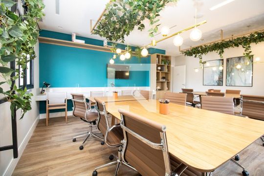 Área comum - Coworking de kitnet/studio à venda com 1 quarto, 25m² em Vila Olímpia, São Paulo