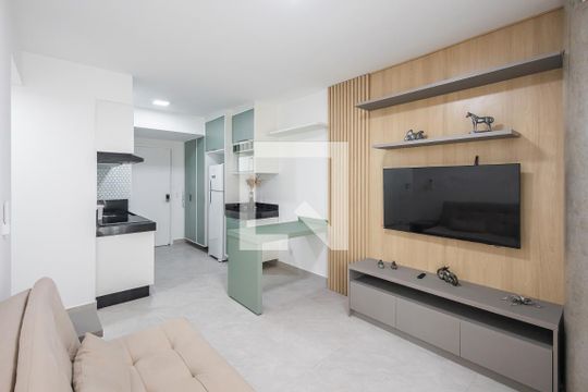 Sala de apartamento para alugar com 2 quartos, 55m² em Pinheiros, São Paulo