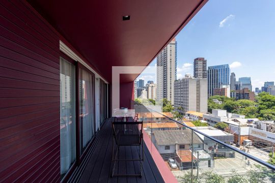 Varanda de apartamento à venda com 1 quarto, 95m² em Vila Olímpia, São Paulo