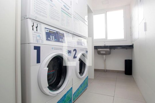 Área Comum - Lavanderia de kitnet/studio à venda com 1 quarto, 23m² em Centro Histórico, Porto Alegre