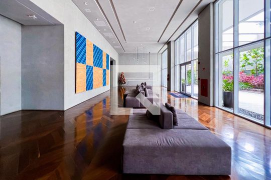 Área comum de apartamento para alugar com 1 quarto, 65m² em Indianópolis, São Paulo