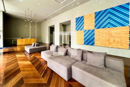 Área comum de apartamento para alugar com 1 quarto, 65m² em Indianópolis, São Paulo