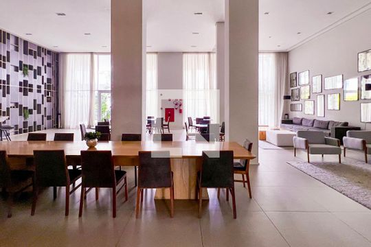 Área comum de apartamento para alugar com 1 quarto, 65m² em Indianópolis, São Paulo