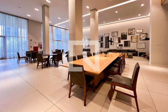 Área comum de apartamento para alugar com 1 quarto, 65m² em Indianópolis, São Paulo