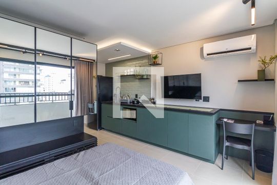 Studio de kitnet/studio para alugar com 1 quarto, 25m² em Pinheiros, São Paulo