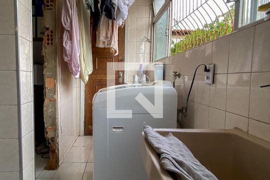 Área de Serviço de apartamento à venda com 3 quartos, 95m² em Caiçaras, Belo Horizonte