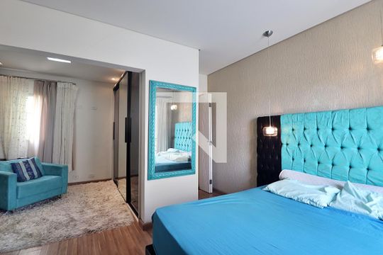 Suíte - Quarto de apartamento à venda com 1 quarto, 67m² em Vila Curuca, Santo André