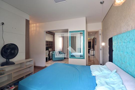 Suíte - Quarto de apartamento à venda com 1 quarto, 67m² em Vila Curuca, Santo André