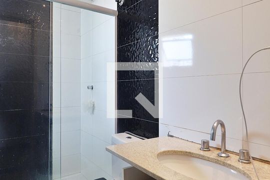 Suíte - Banheiro de apartamento à venda com 1 quarto, 67m² em Vila Curuca, Santo André