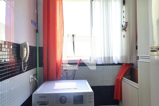 Área de Serviço de apartamento à venda com 1 quarto, 67m² em Vila Curuca, Santo André
