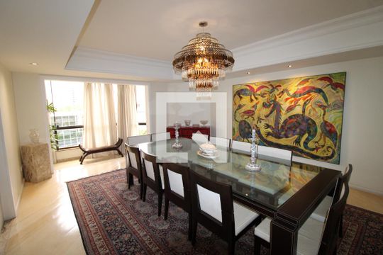 Sala de Jantar de apartamento para alugar com 4 quartos, 500m² em Vila Suzana, São Paulo