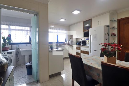 Cozinha de apartamento à venda com 3 quartos, 143m² em Vila Guiomar, Santo André
