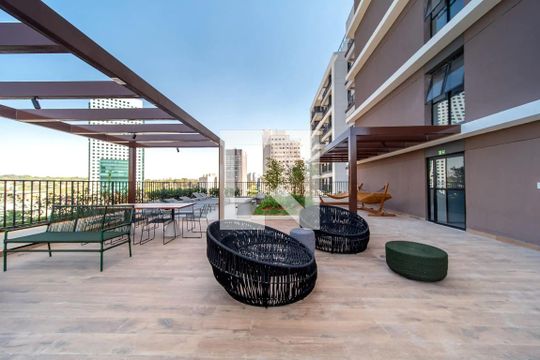 Área comum - Rooftop de apartamento para alugar com 1 quarto, 29m² em Pinheiros, São Paulo