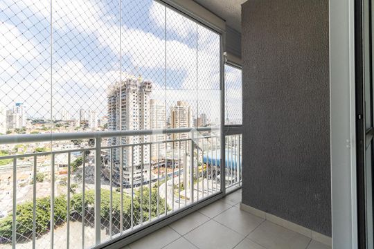Varanda da Sala de apartamento para alugar com 2 quartos, 55m² em Vila Dom Pedro I, São Paulo
