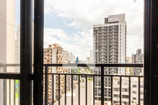 Varanda de apartamento à venda com 1 quarto, 25m² em Vila Buarque, São Paulo
