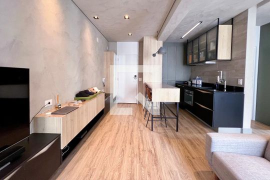 Studio  de apartamento para alugar com 1 quarto, 41m² em Indianópolis, São Paulo