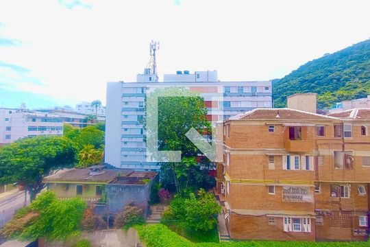 Sala vista de apartamento à venda com 3 quartos, 75m² em Jardim Botânico, Rio de Janeiro