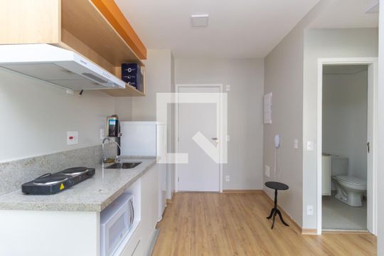 Cozinha  de apartamento à venda com 1 quarto, 33m² em Ipiranga, São Paulo