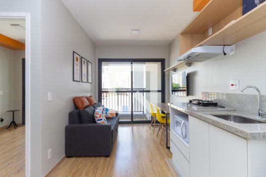 Cozinha  de apartamento à venda com 1 quarto, 33m² em Ipiranga, São Paulo