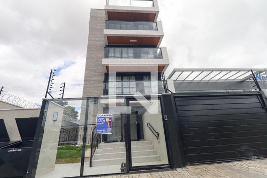Fachado do condomínio de kitnet/studio para alugar com 1 quarto, 22m² em Rebouças, Curitiba