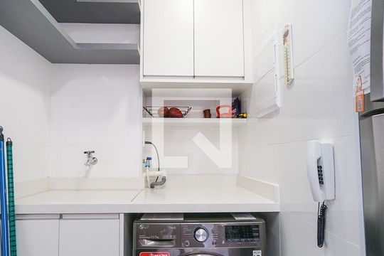 Área de serviço de apartamento à venda com 2 quartos, 32m² em Cidade Mãe do Céu, São Paulo