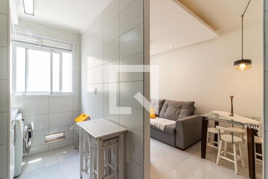 Cozinha - Vista de apartamento para alugar com 1 quarto, 45m² em Campos Elíseos, São Paulo