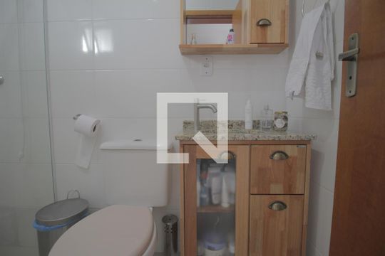 Banheiro da Suíte de casa à venda com 2 quartos, 89m² em Igara, Canoas